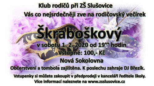 Rodičovský škraboškový večírek